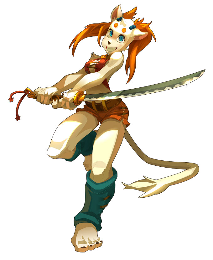 Ecaflip Female Art from Dofus 2.0