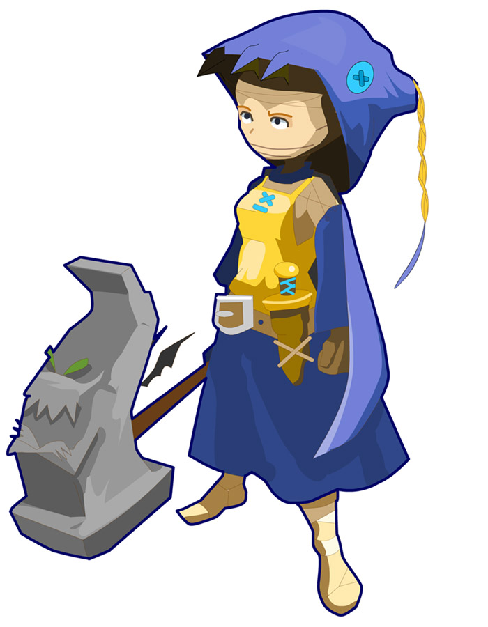Xelor Female Art from Dofus