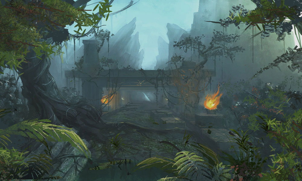 Crash Site Bridge Art from Dark Void