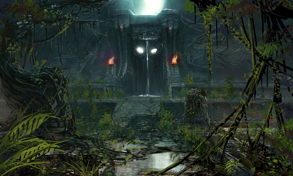 Crash Site Giant Door Art from Dark Void