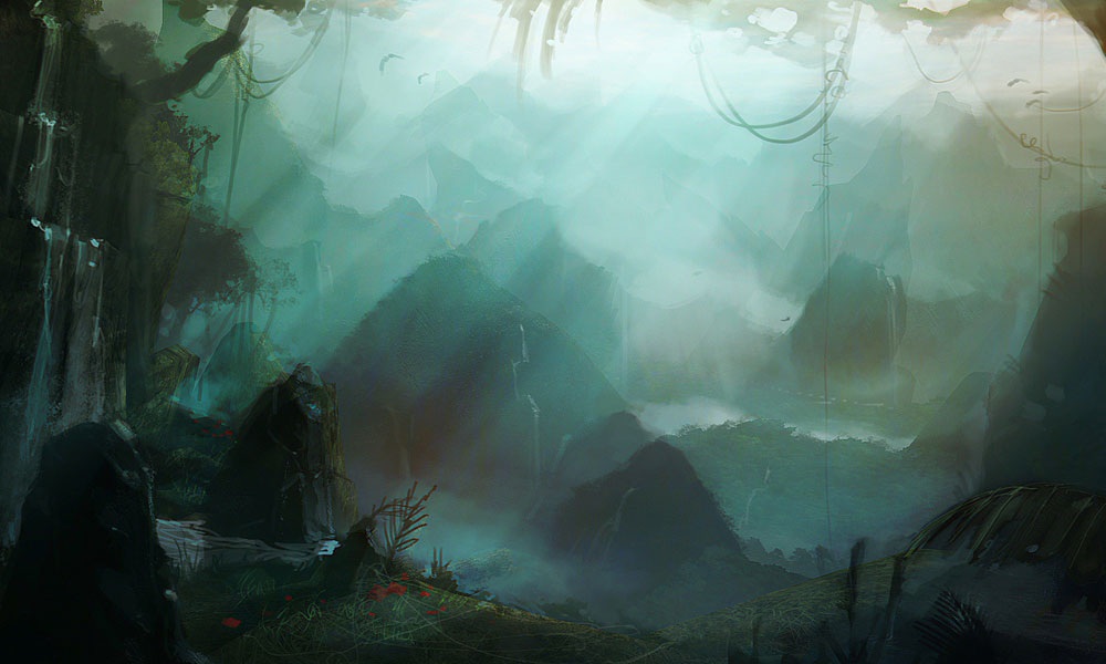 Crash Site Art from Dark Void