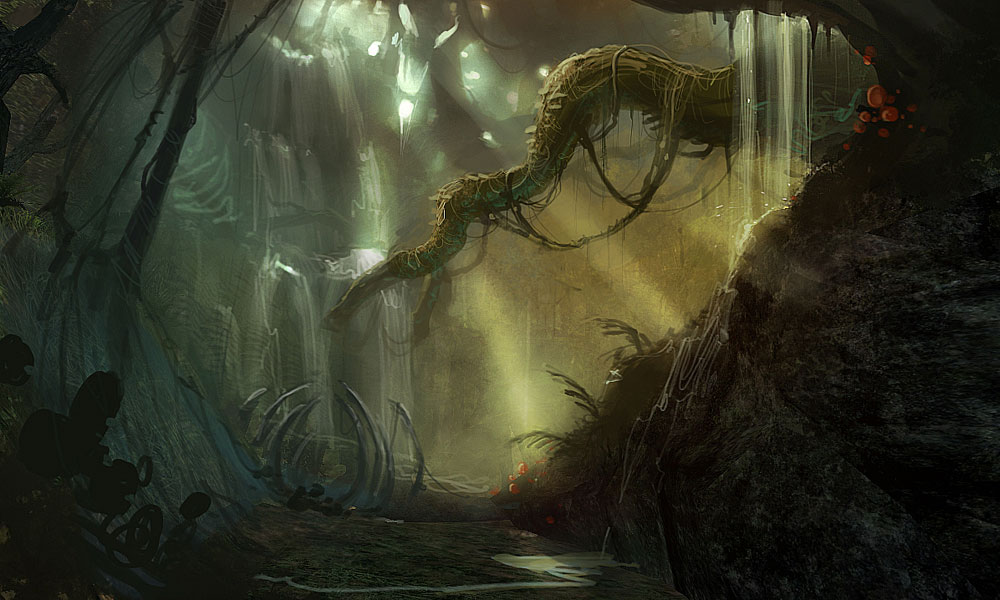 Crash Site Art from Dark Void
