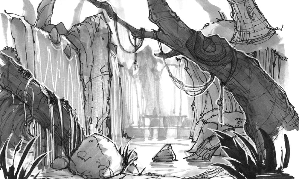 Path Concept Art from Dark Void