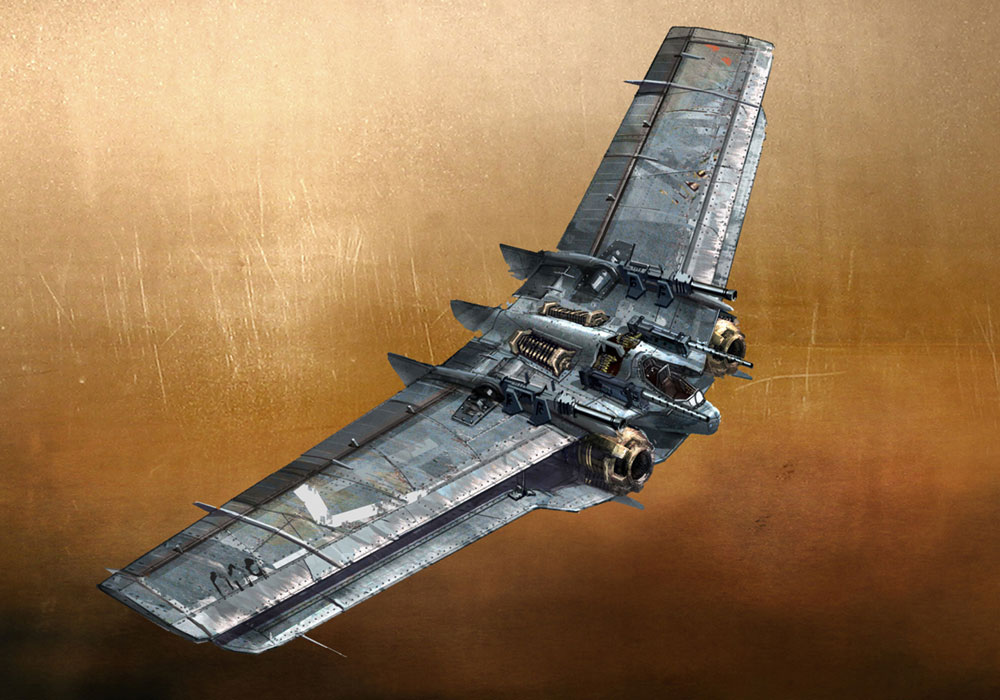 Survivalist Aircraft Art from Dark Void