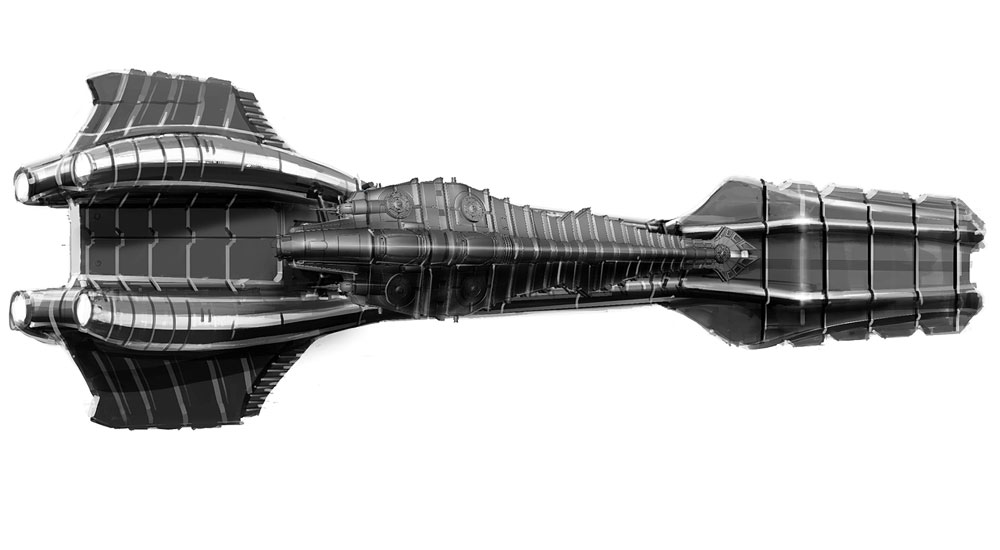 Watcher Dropship - Side Art from Dark Void