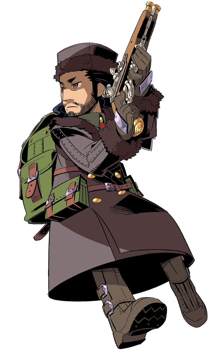 Gunner Male Art from Etrian Odyssey II: Heroes of Lagaard