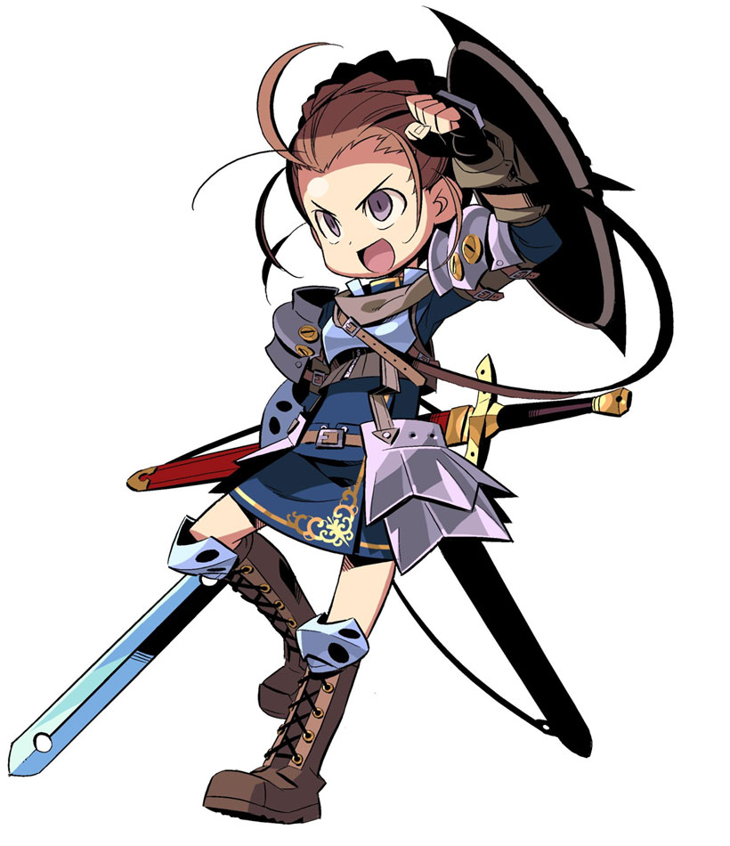 Landsknecht Female Art from Etrian Odyssey II: Heroes of Lagaard