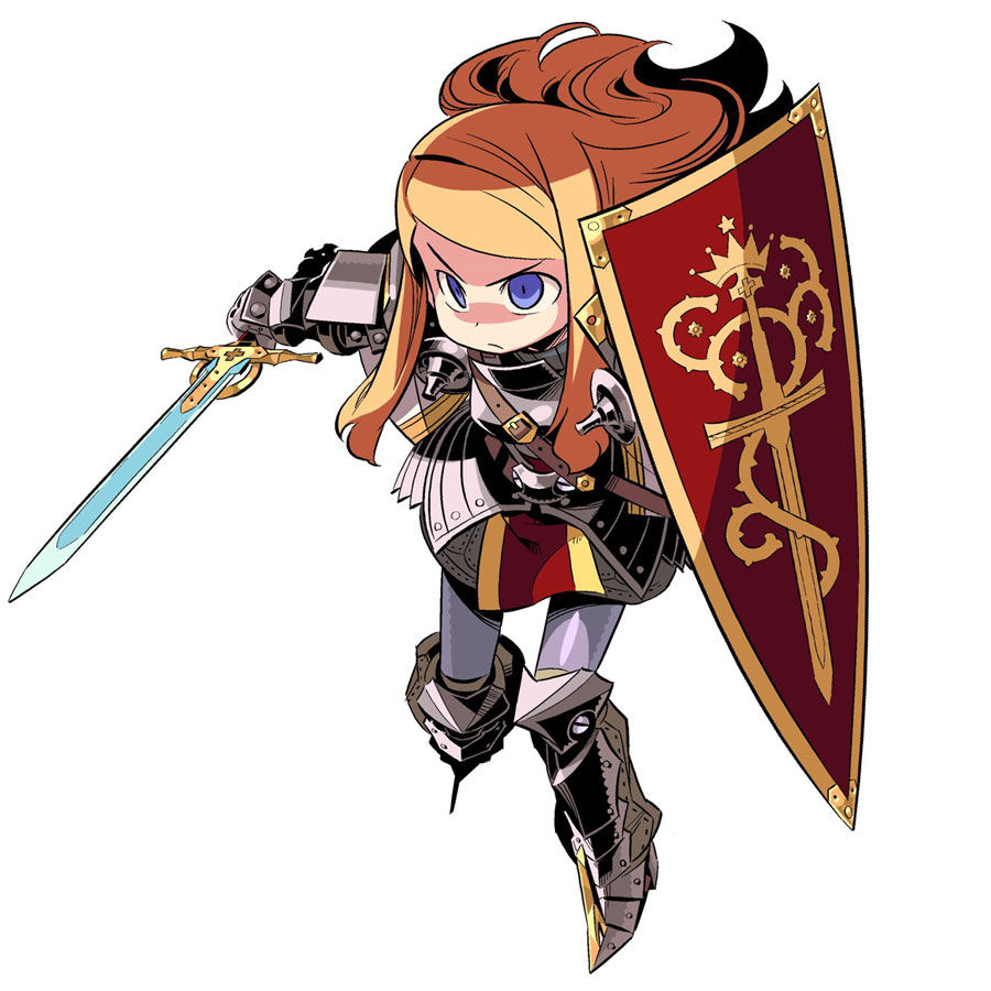 Protector Female Art from Etrian Odyssey II: Heroes of Lagaard