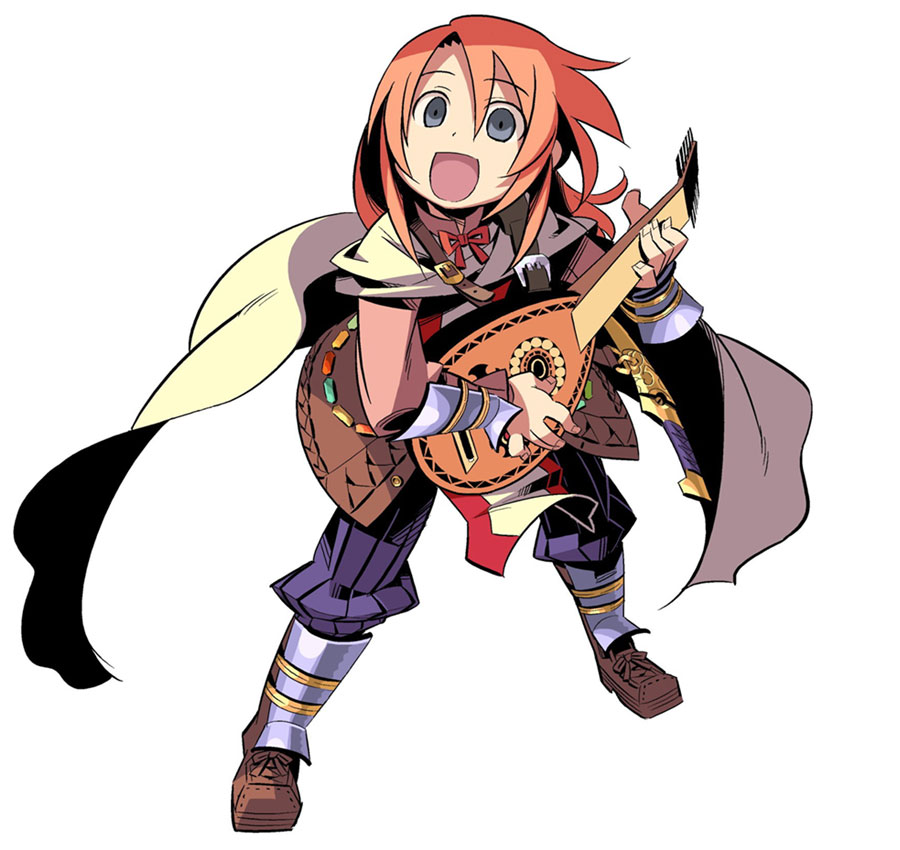 Troubadour Male Art from Etrian Odyssey II: Heroes of Lagaard