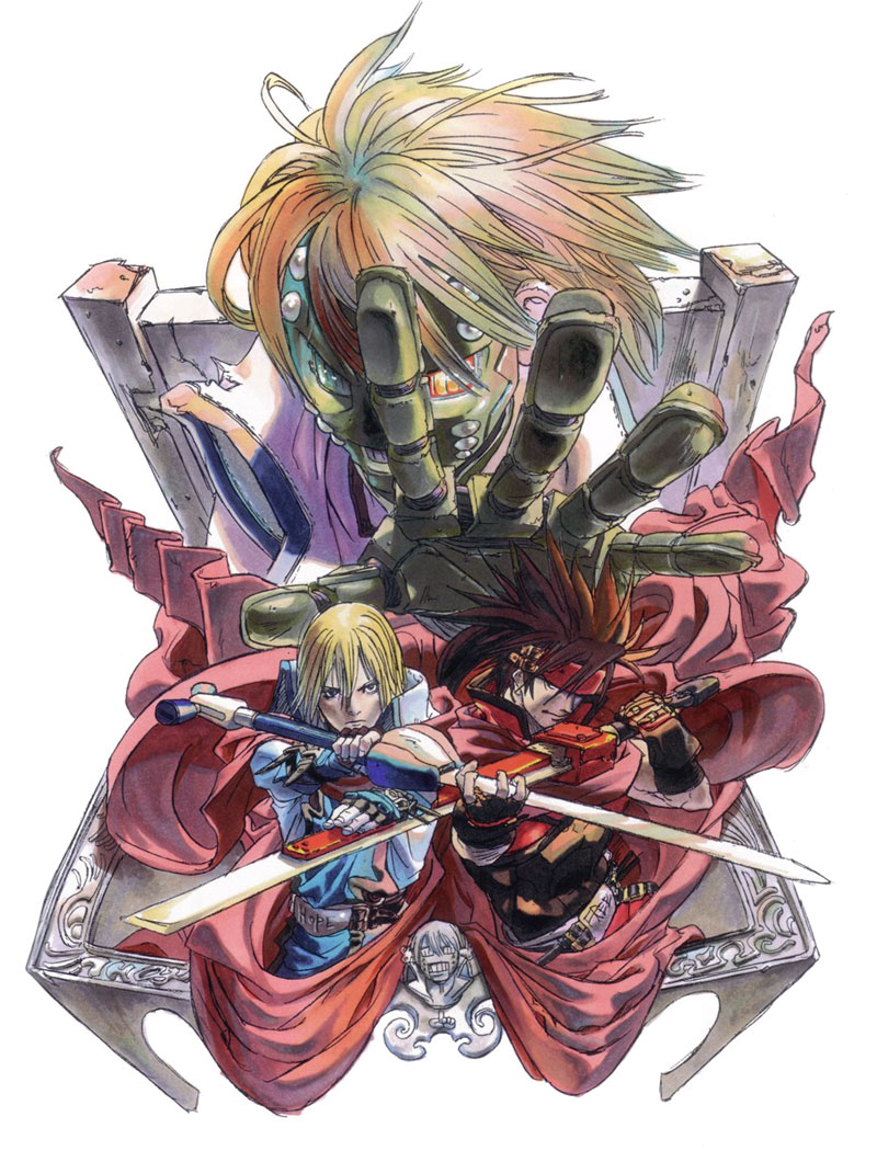 Ky & Sol Illustration from Guilty Gear Isuka