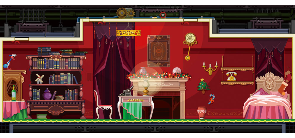 Lady's Apartment Art from Ghost Trick: Phantom Detective
