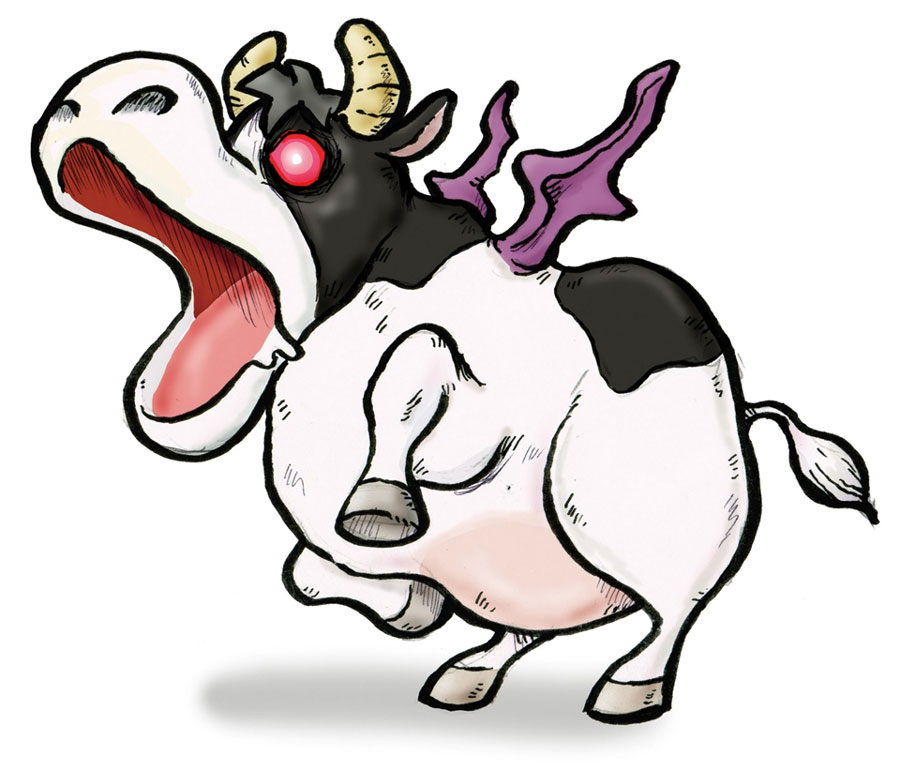 Evil Cow Art from Little King's Story