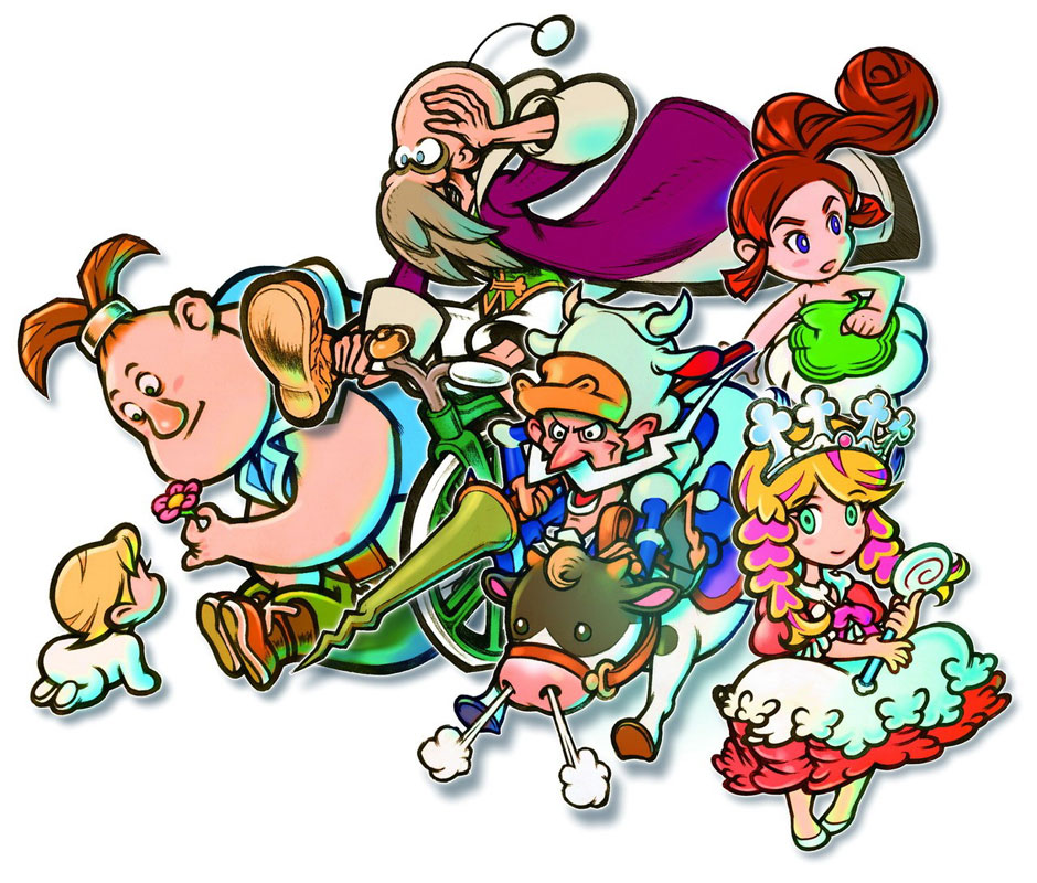 Main Characters Art from Little King's Story