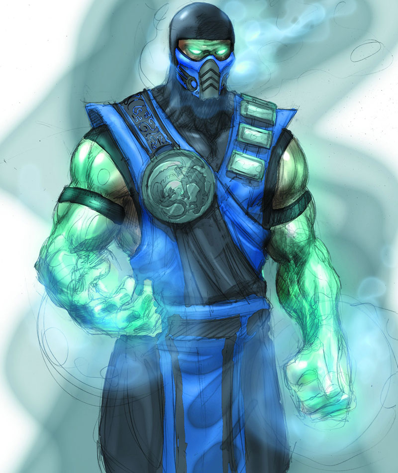 Sub-Zero Concept Artwork from Mortal Kombat: Deadly Alliance