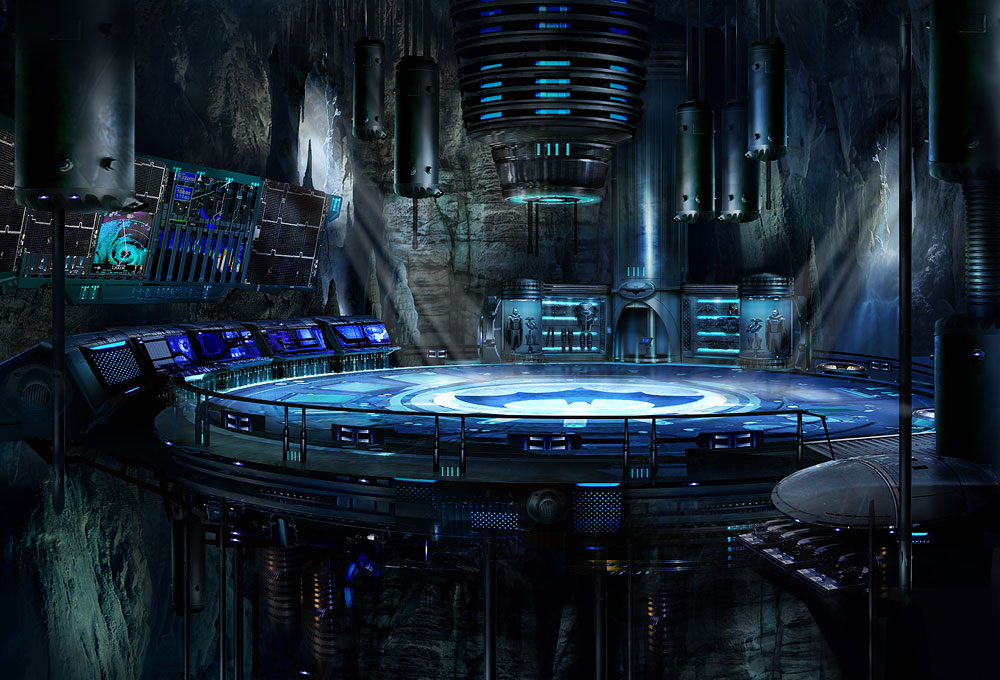Batcave Art from Mortal Kombat vs. DC Universe