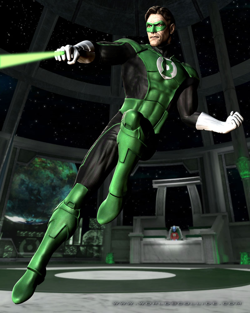 Green Lantern Art from Mortal Kombat vs. DC Universe