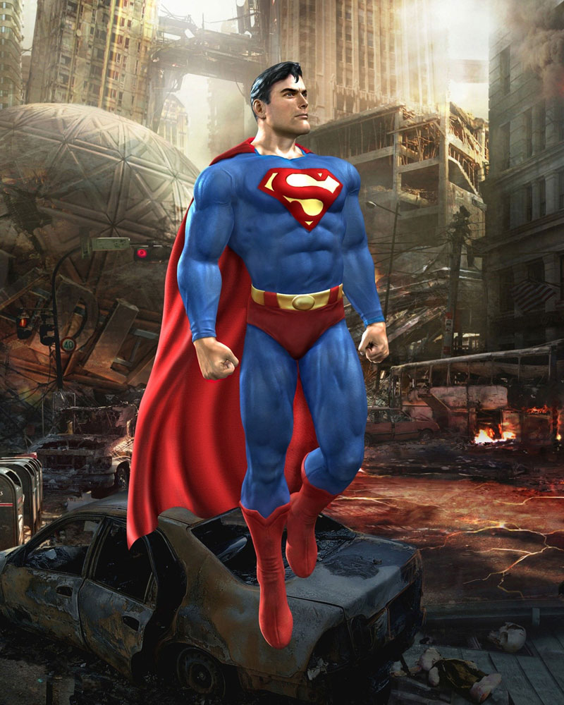 Superman Art from Mortal Kombat vs. DC Universe
