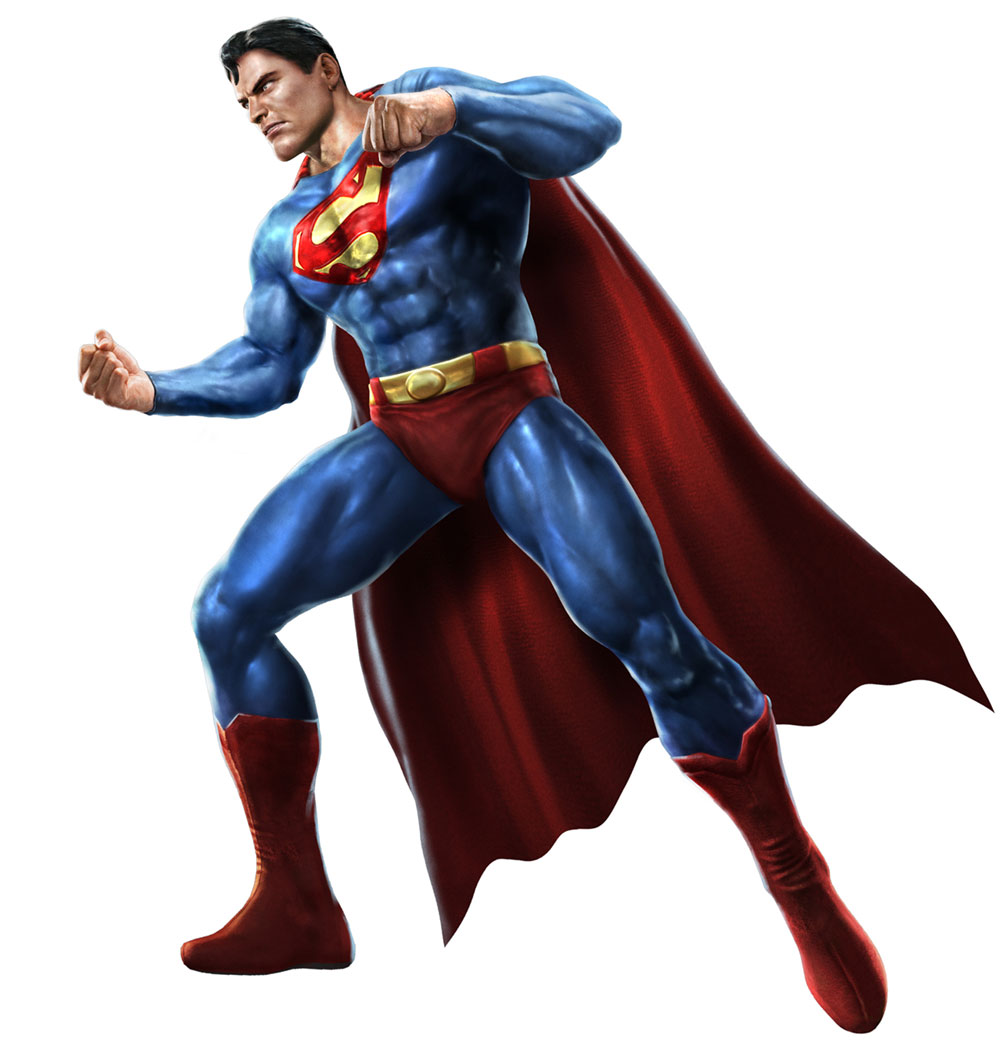 Superman Art from Mortal Kombat vs. DC Universe