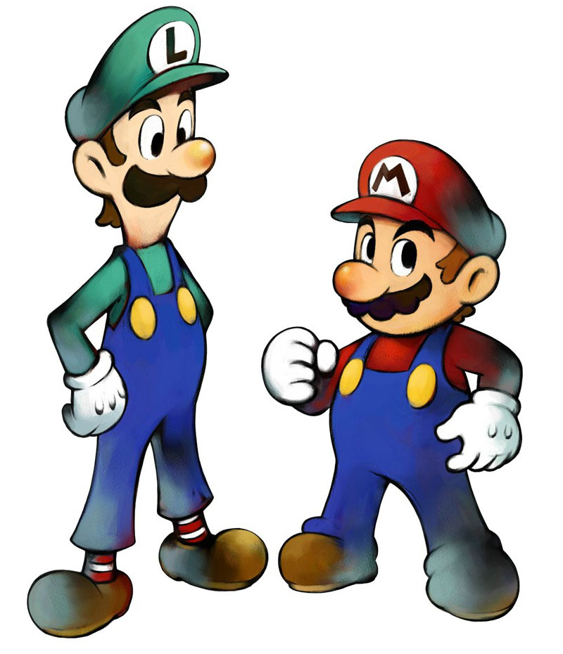 Luigi & Mario Art from Mario & Luigi: Superstar Saga
