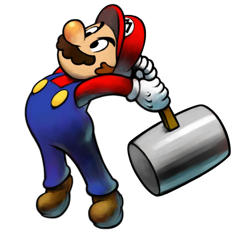 Mario - Hammer Art from Mario & Luigi: Superstar Saga
