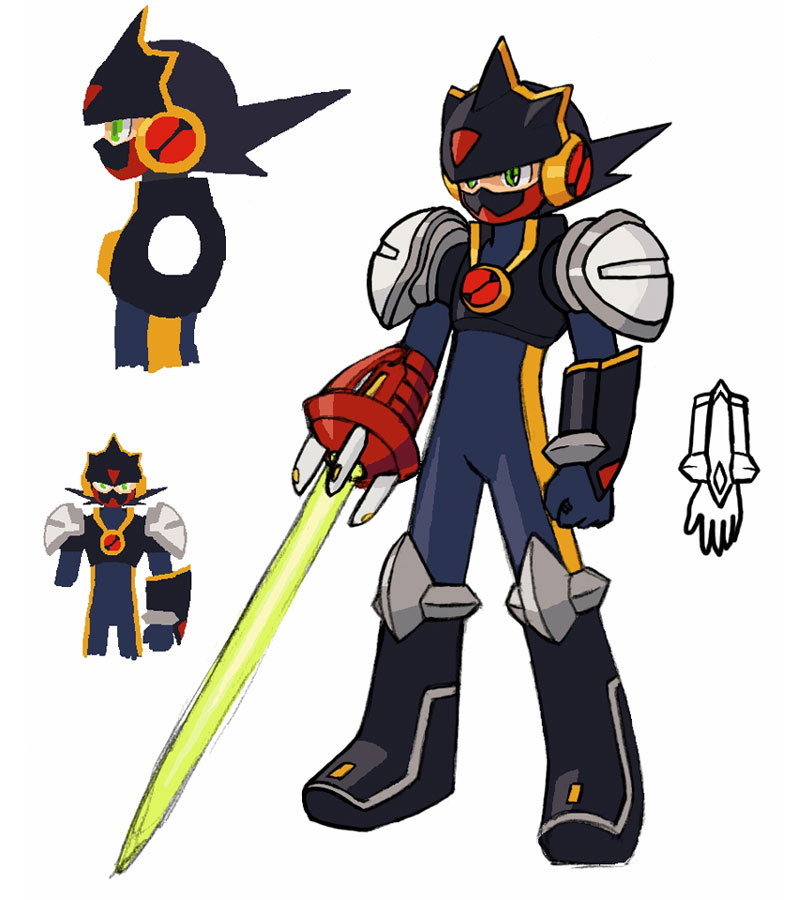 Colonel Soul Concept Art from Mega Man Battle Network 5