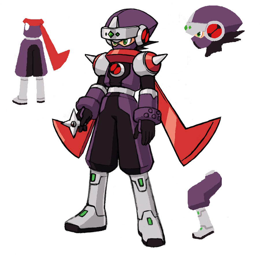 Shadow Soul Concept Art from Mega Man Battle Network 5
