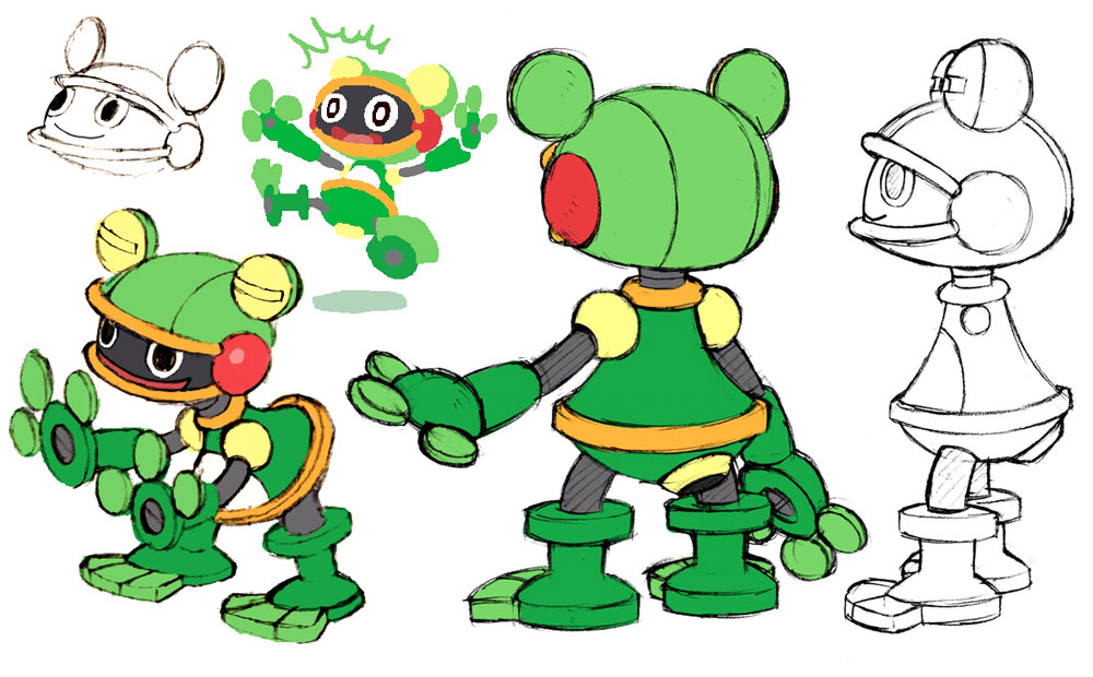 ToadMan.EXE Concept Art from Mega Man Battle Network 5