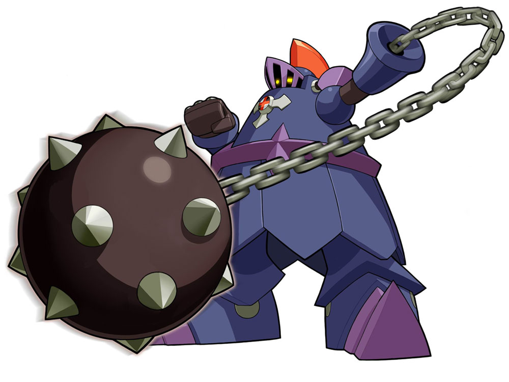 KnightMan.EXE Art from Mega Man Battle Network 5