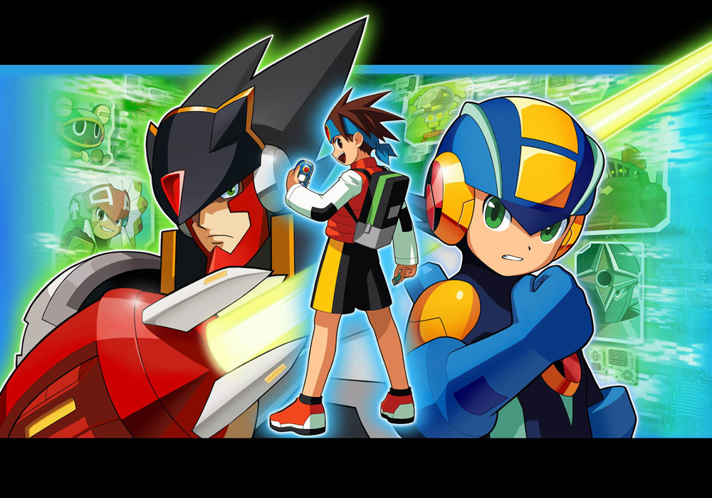 Team Colonel Main Illustration from Mega Man Battle Network 5
