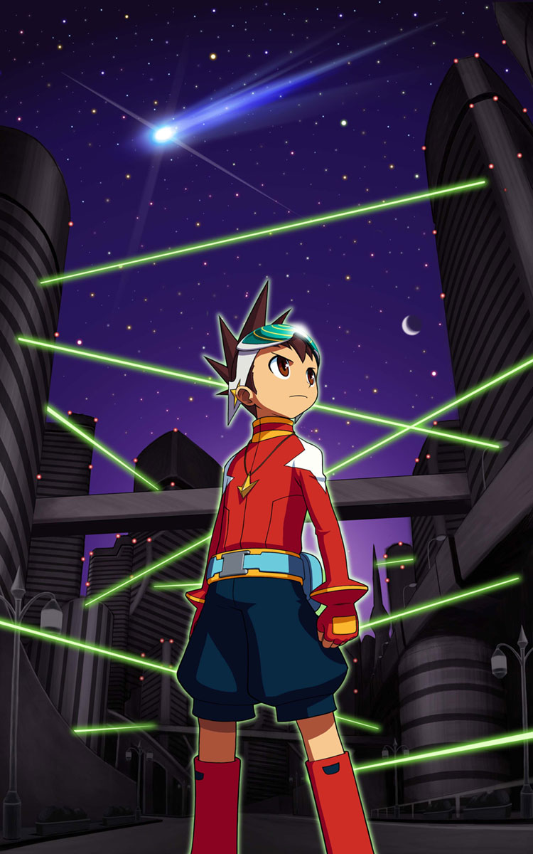 Geo Stelar Illustration from Mega Man Star Force