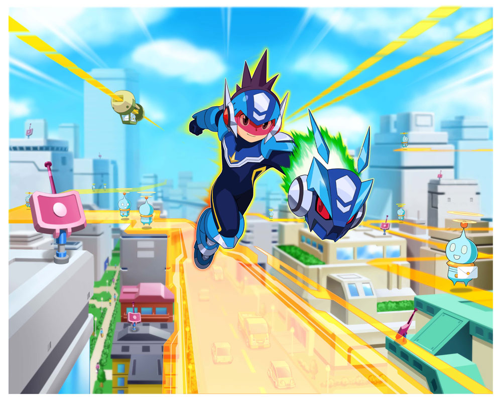Wave Road Art from Mega Man Star Force