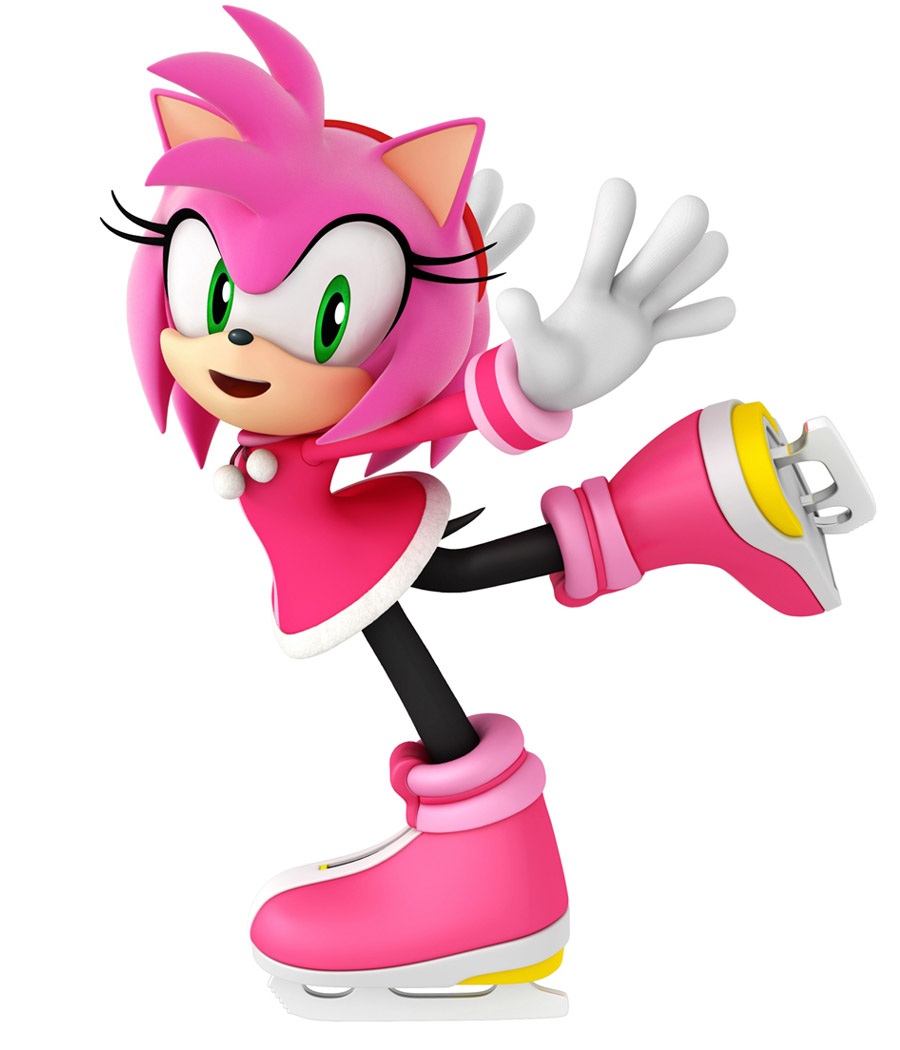 Amy Art from Mario & Sonic at the Olympic Winter Games