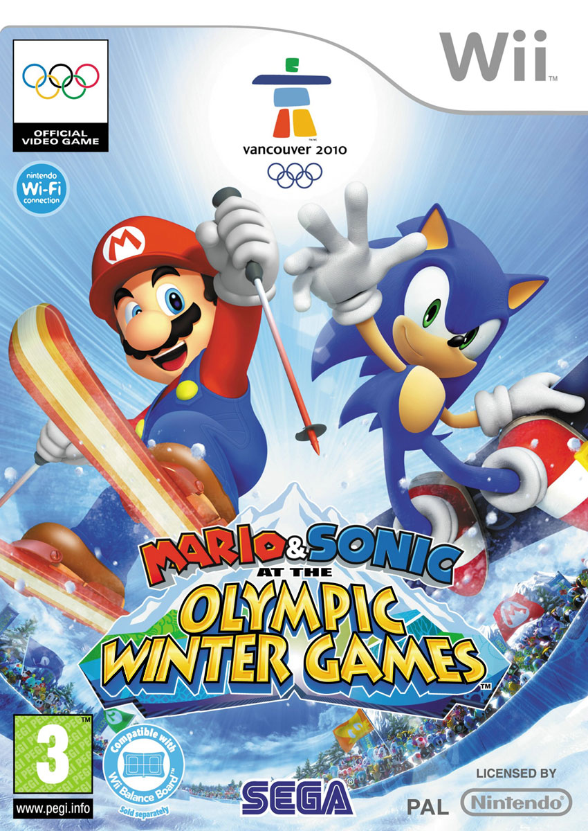 Box Art from Mario & Sonic at the Olympic Winter Games