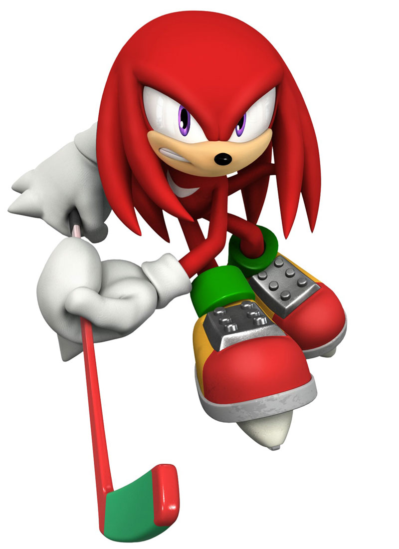 Knuckles Art from Mario & Sonic at the Olympic Winter Games
