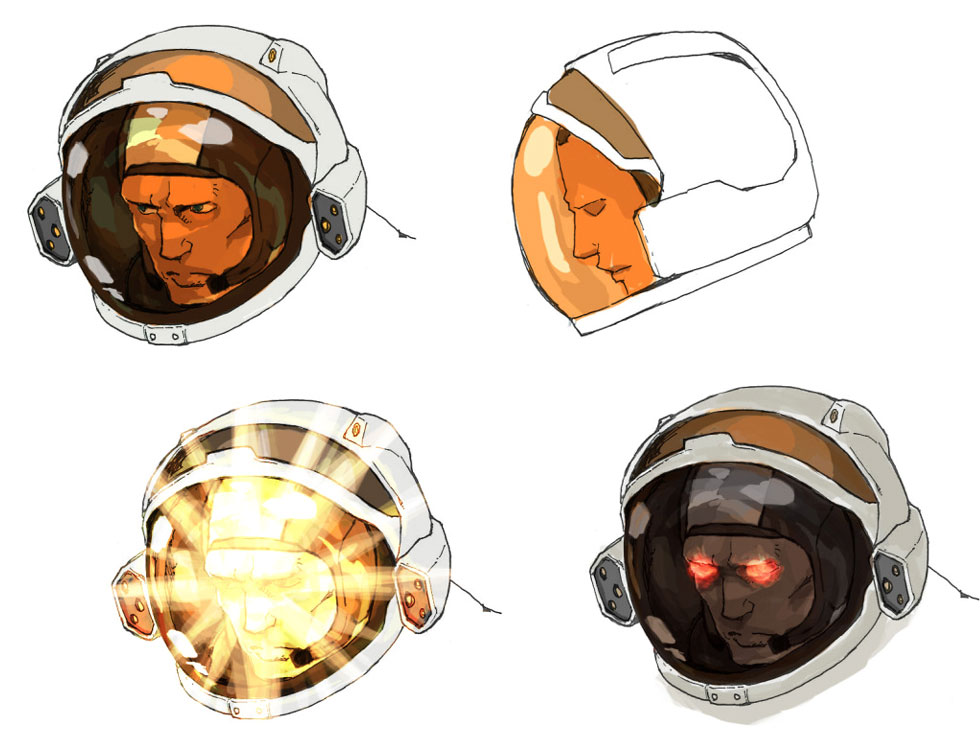 Captain Vlad Head Art from No More Heroes 2: Desperate Struggle