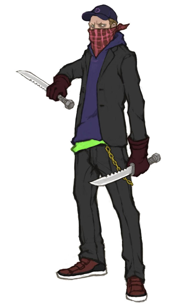 Knife Man Art from No More Heroes 2: Desperate Struggle
