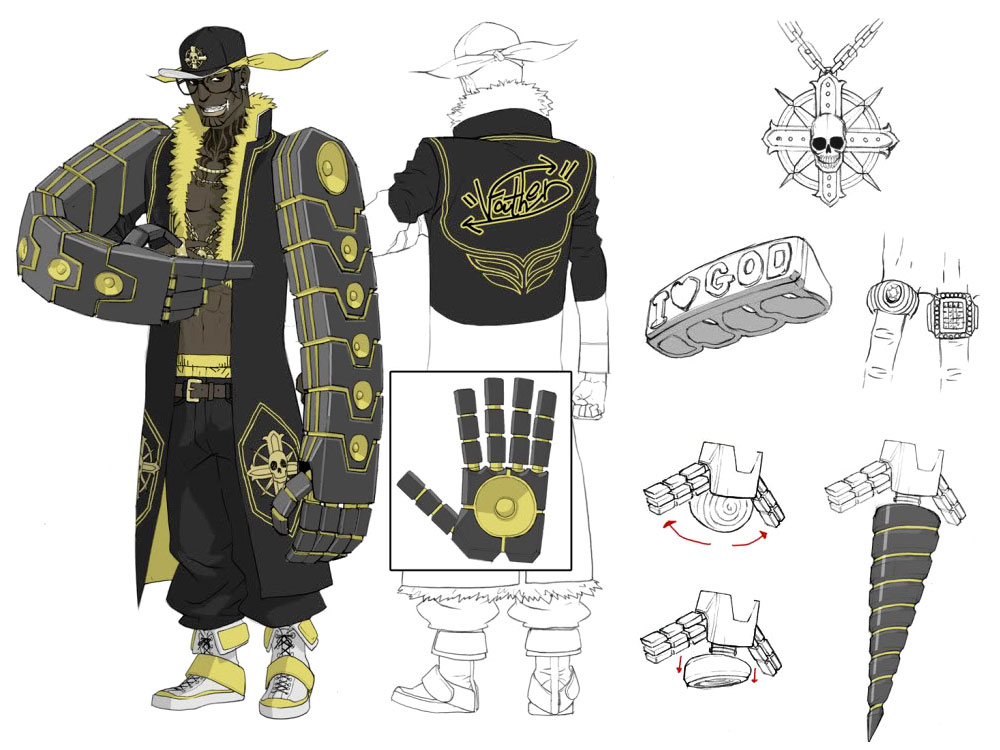 Nathan Concept Art from No More Heroes 2: Desperate Struggle
