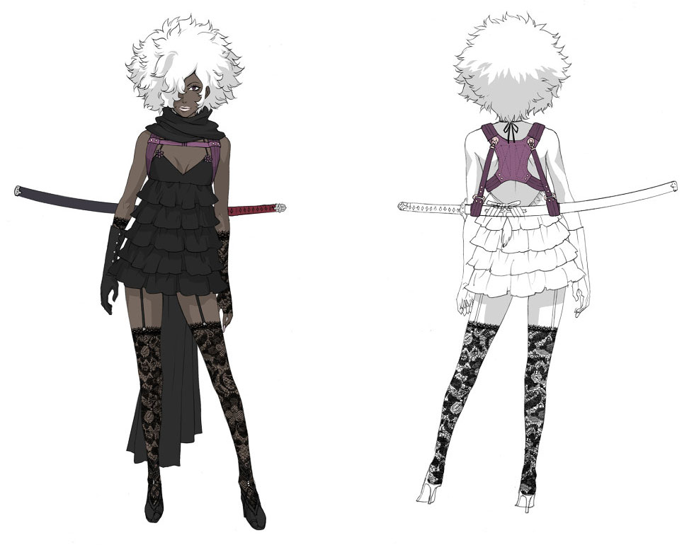 Shinobu Concept Art from No More Heroes 2: Desperate Struggle
