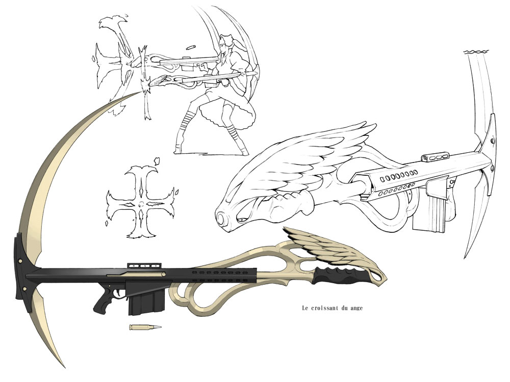 Margaret's Weapon, The Crescent of the Angel Art from No More Heroes 2: Desperate Struggle