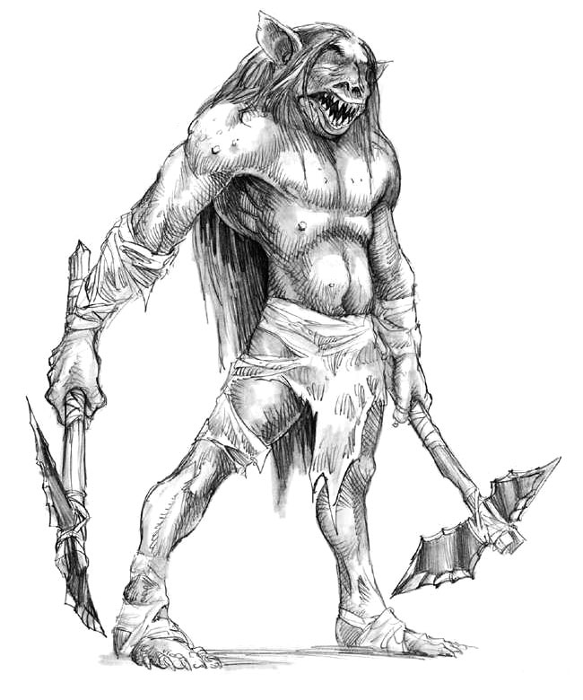 Grimlock Warrior Art from Neverwinter Nights
