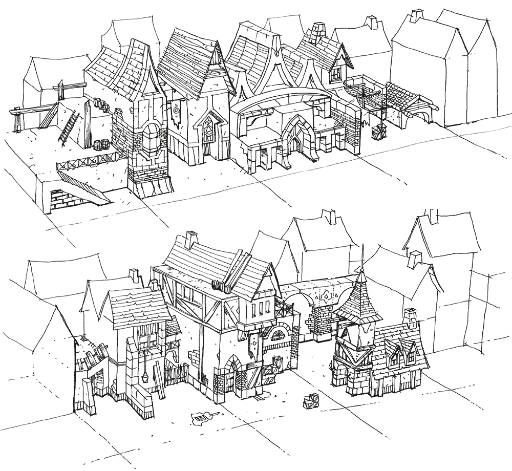Housing Concept Art from Neverwinter Nights