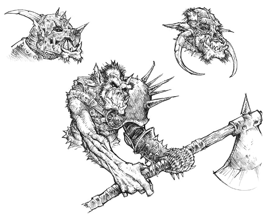 Orc Art from Neverwinter Nights
