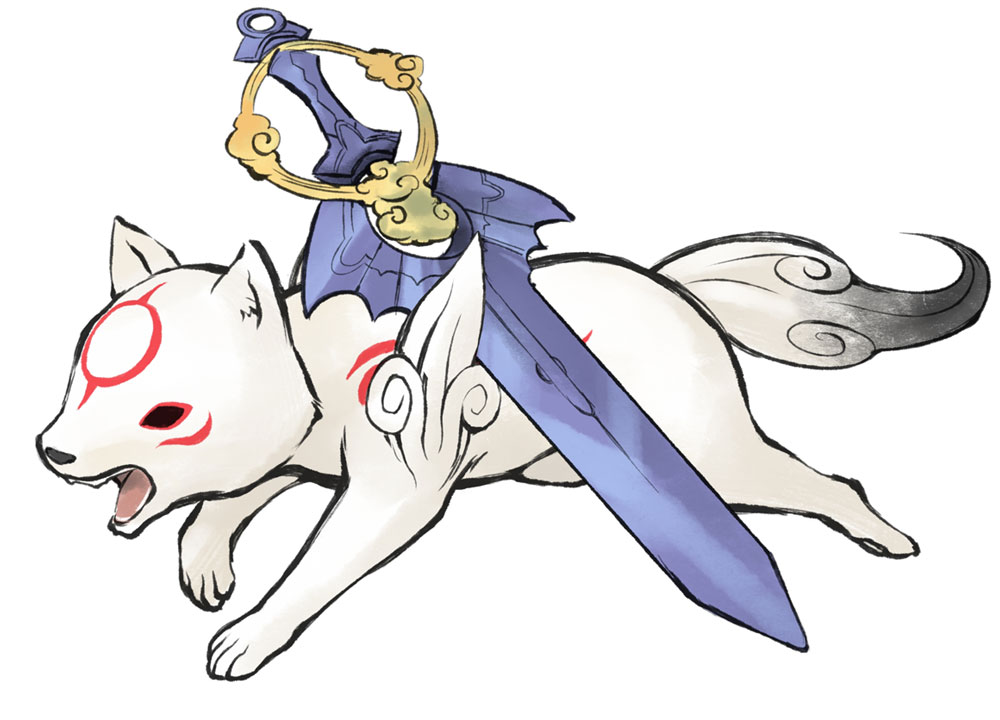 Chibi & Tsumugari Sword Art from Okamiden