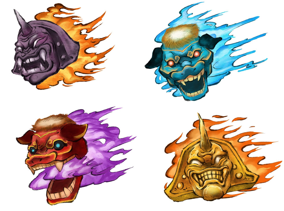 Enemy Concept Art from Okamiden