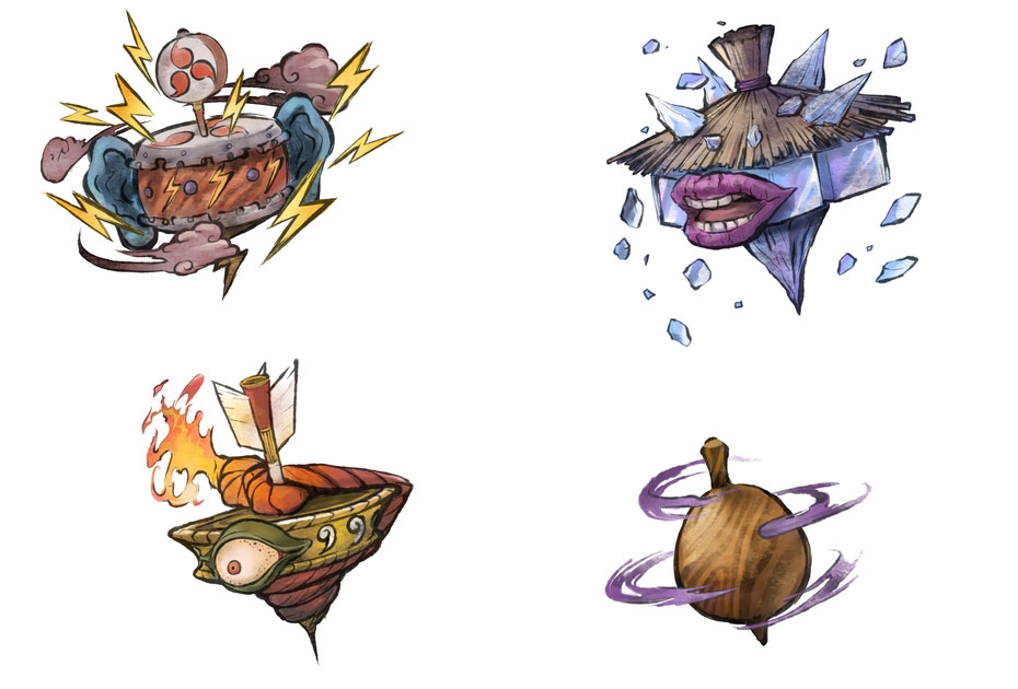 Enemy Concept Art from Okamiden