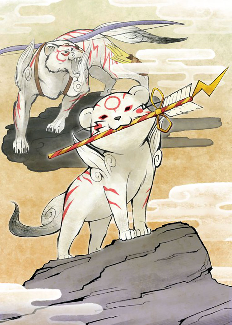 Gekigami Art from Okamiden