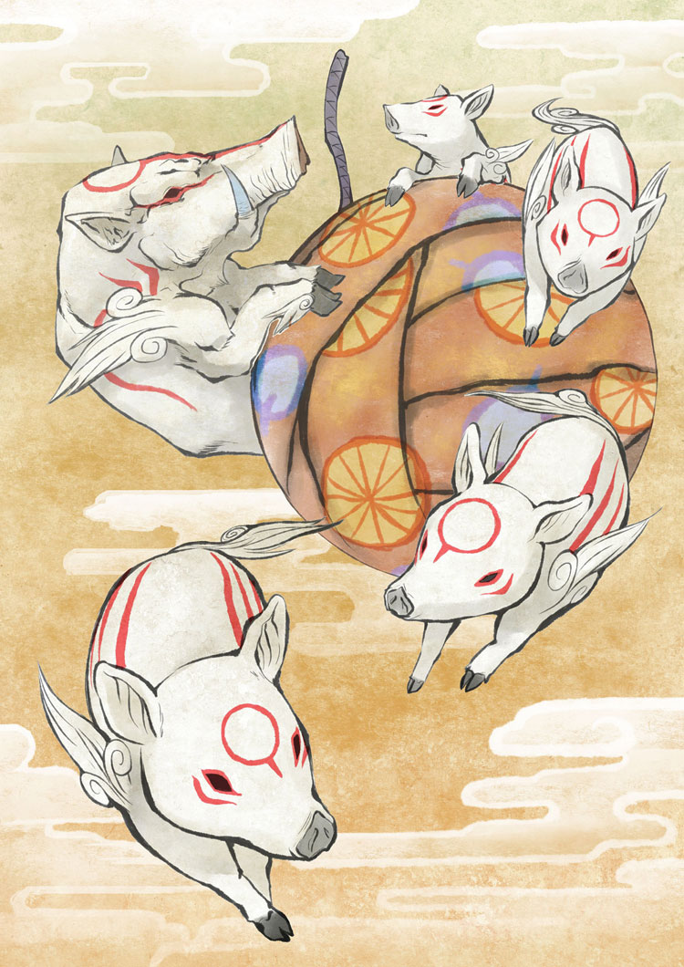 Kobakugami Art from Okamiden