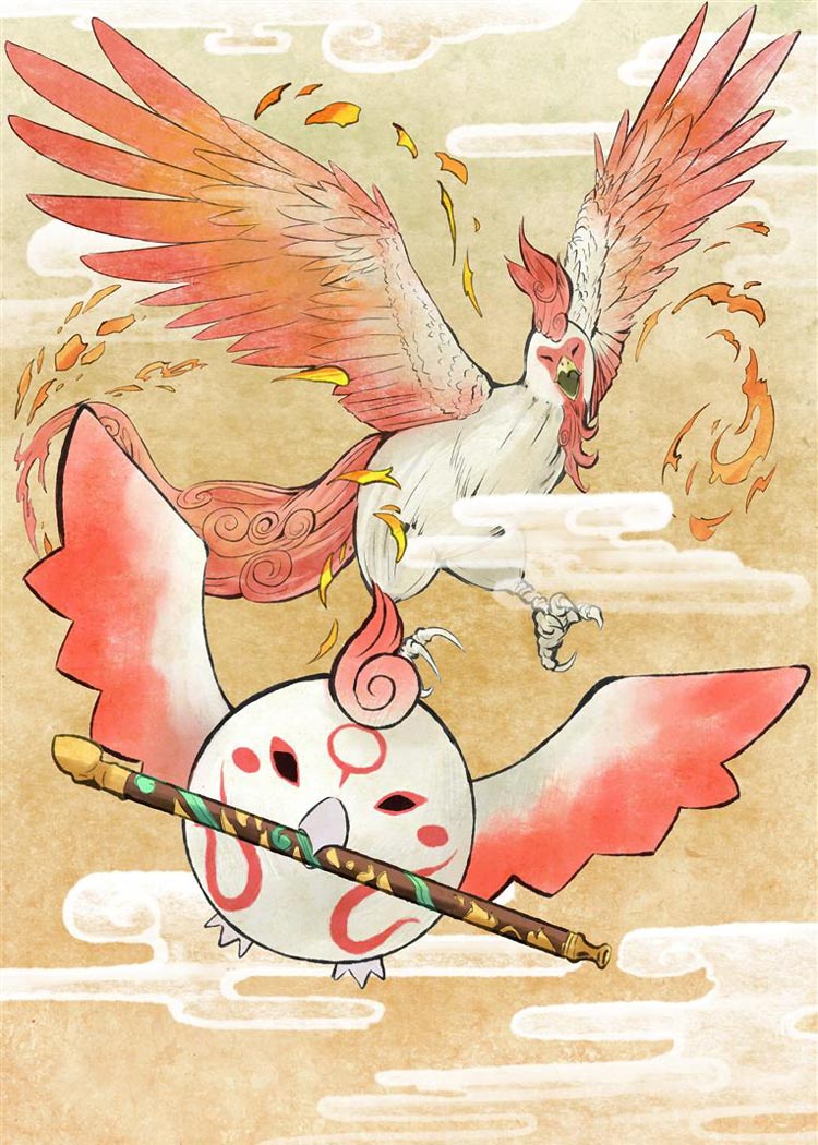Moegami Art from Okamiden