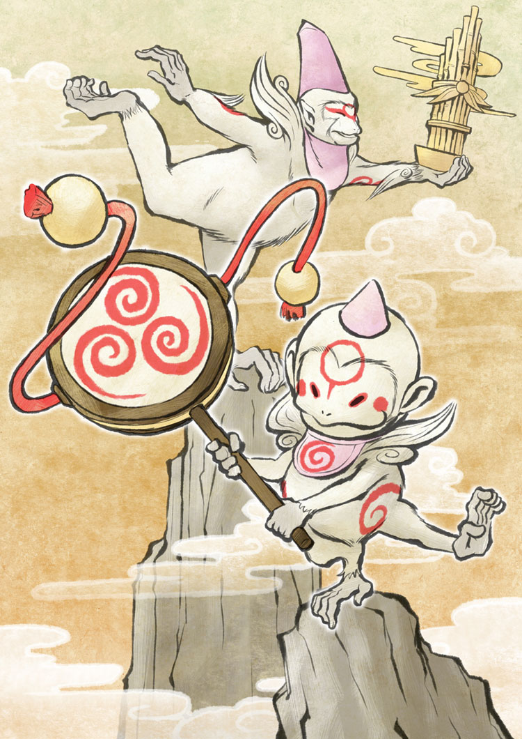 Sakigami Art from Okamiden