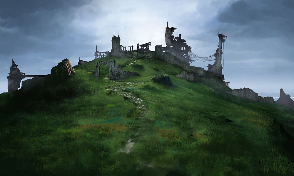 Qadriga Fortress Art from Tactics Ogre: Let Us Cling Together